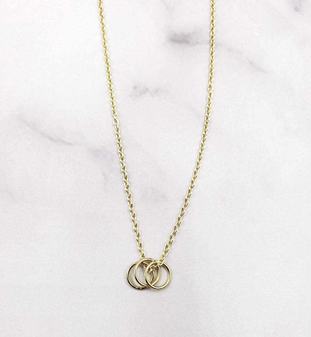 Gold Filled Trio Necklace