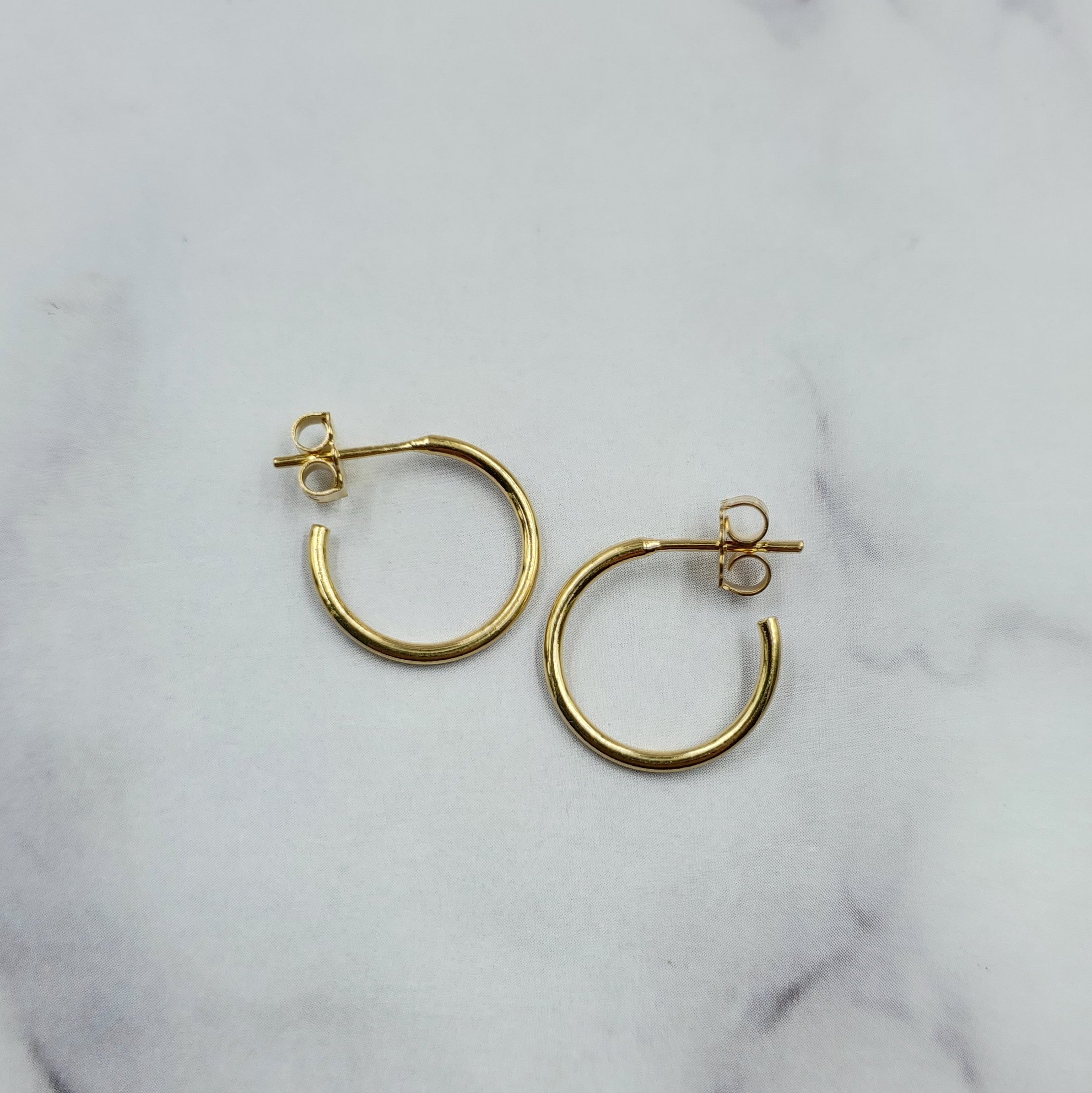 Gold Filled Wire Post Hoops