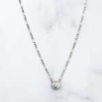 Diamond Slide Figaro Necklace