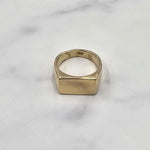 14k Rectangle Signet Ring