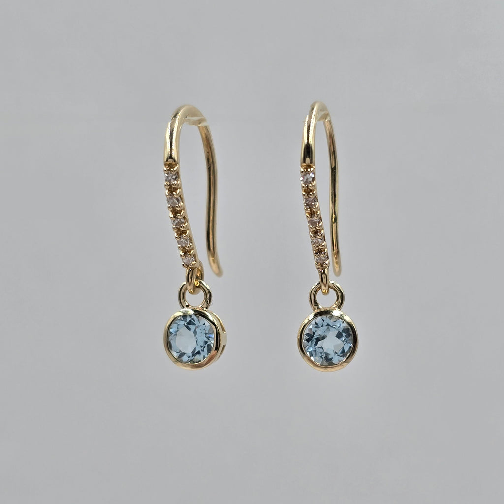 Diamond & Topaz Earrings