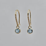 Diamond & Topaz Earrings