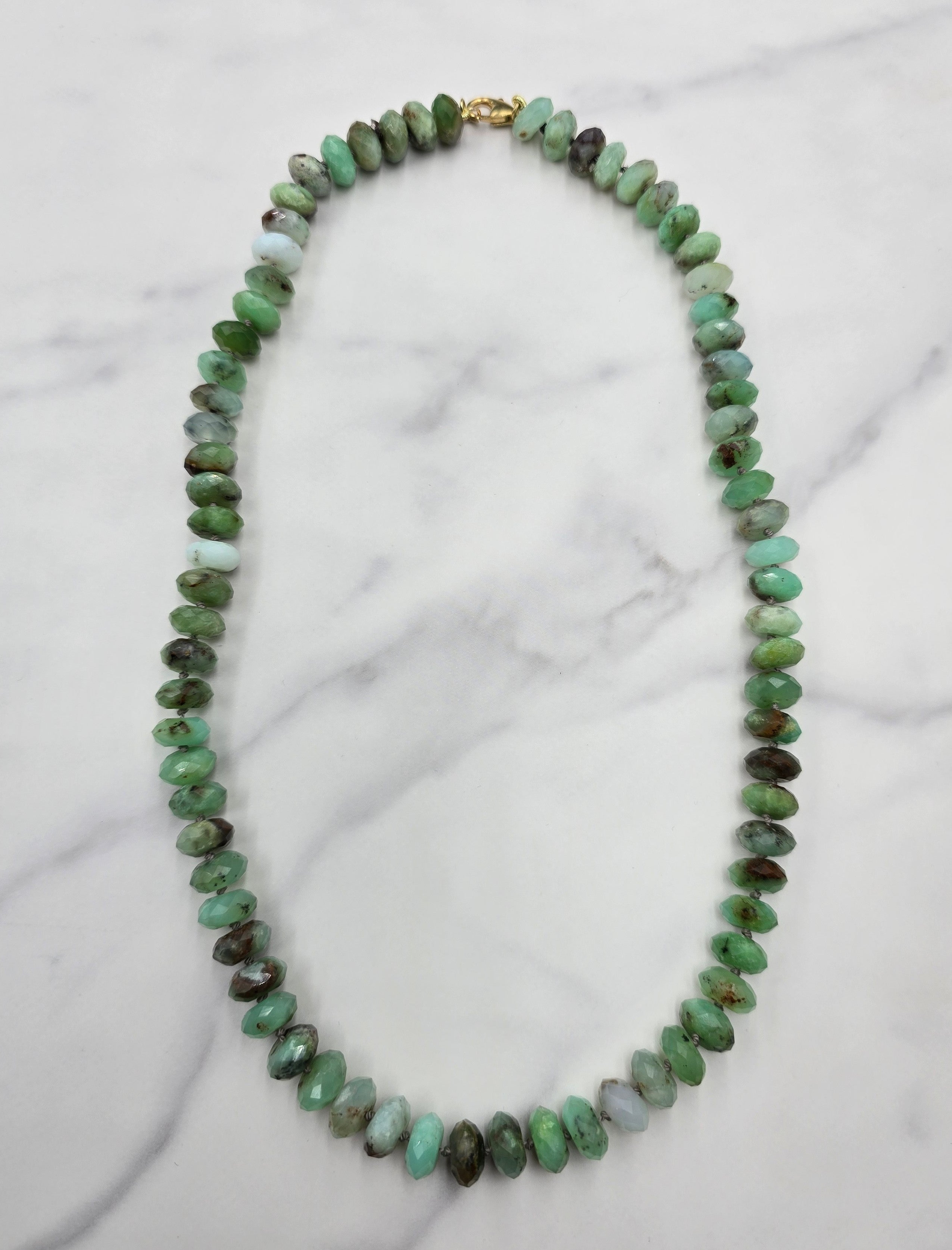 Chrysoprase Beaded Necklace