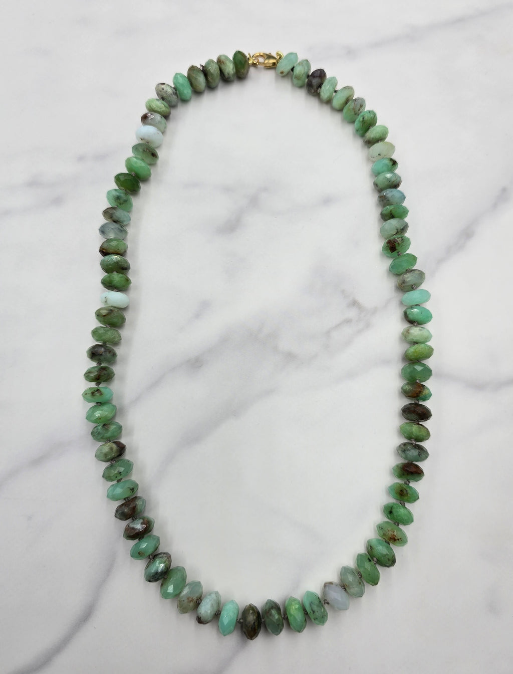 Chrysoprase Beaded Necklace