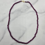 Ruby Beaded Necklace