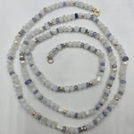 Mixed Moonstone & Pearl Beaded Necklace