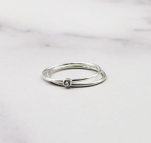 Ultra Skinny Sparkle Ring