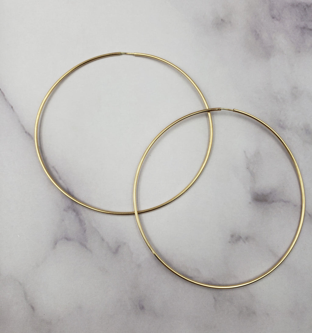 XL Endless Gold Filled Hoops