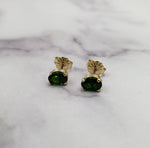 14k Chrome Diopside Studs