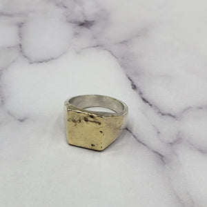 Fused Gold Signet Ring