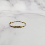 Gold Filled Faceted Stacking Ring