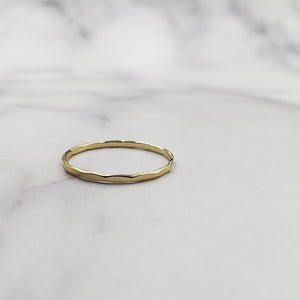 Gold Filled Faceted Stacking Ring