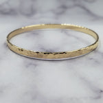 Gold Filled Hammered Bangle