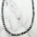 Black Moonstone Knotted Necklace