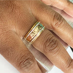 Gold Filled Hammered Band